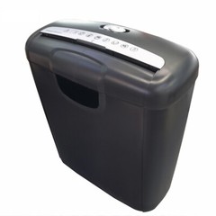 6 Sheet Strip-Cut Paper Credit Card Shredder Cd Dvd Office Commercial Reversing