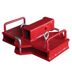 2″ Dual Forklift Hitch Receiver Aadpter 14.04*10.92*5.38 in C”2.11 in Red