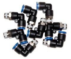 10 Pieces pneumatic 1/4″ Tube x 1/8″ NPT Male Swivel L push to connect fitting