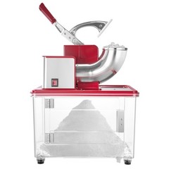 Commercial Ice Crusher 661LBS/H Electric Snow Cone Maker Shaved Ice Red