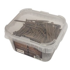 #10 x 3 1/2″ Deck Screws | Square Drive | Bugle Head | Brown Ruspert | 250pcsBOX