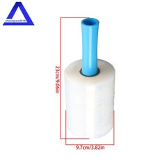 4PCS Clear Stretch Wrap Film 5″ × 1000ft Roll with Handle, 80 Gauge Thick