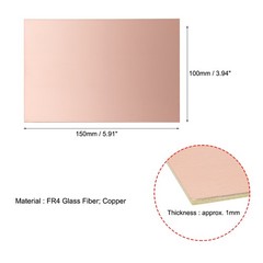 5pcs 150x100mm Double Sided Copper Clad Laminate PCB Circuit Board FR4 1mm