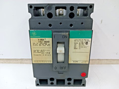 GE 20 AMP CIRCUIT BREAKER 3 POLE 600 VAC / 250 VDC THED136020