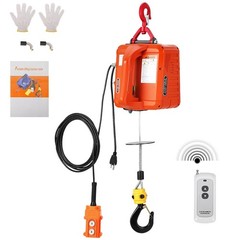 3 in 1 Portable Electric Hoist Winch 1100lbs Wired/Wireless Remote Control Crane