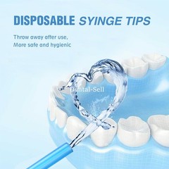 250/PK Dental Disposable 3 Way Air Water Syringe Spray Nozzles Tube Tips Rainbow
