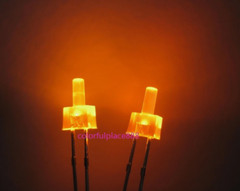 2mm Flat-Top Diffused LED Diodes Colors Red/Yellow/Blue/Green/White/Orange/Warm