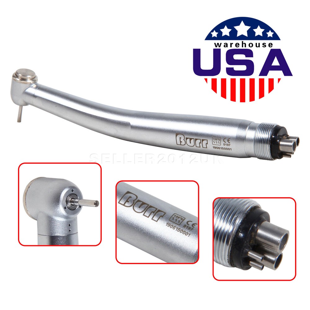NSK PANA MAX Style Dental High Speed Handpiece Push Button 4Hole Clean Head BURR