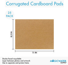 Corrugated Cardboard Filler Insert Sheet Pads 1/8″ Thick – 8.5 X 11 Inches