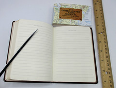 United States Travel Journal 6″ Soft Leather Cover Graphic Image Brown