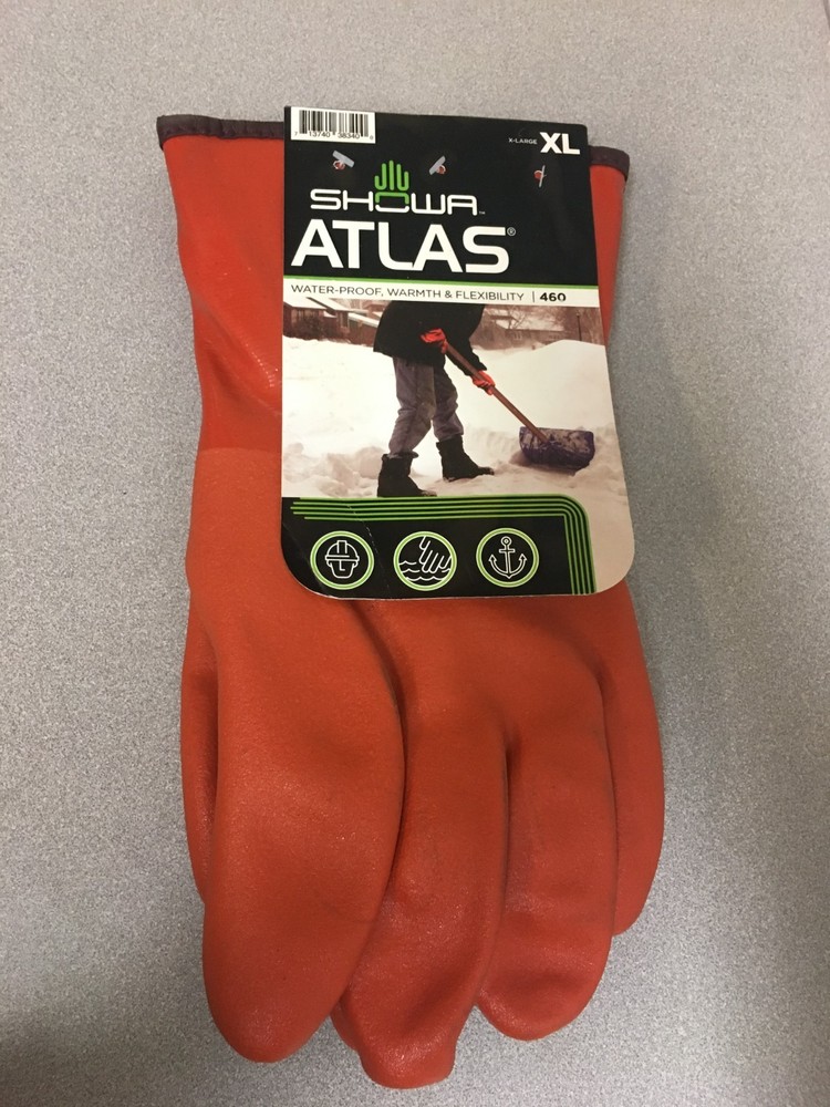 Atlas Unisex Indoor/Outdoor Coated Work Gloves Orange XL 1 pair 460XL-10.RT