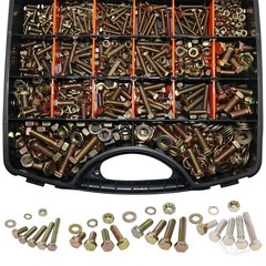 1020PCS Grade 8.8 Metric Bolt Assortment Kit -M4 M5 M6 M8 Heavy Duty Hex Bolts