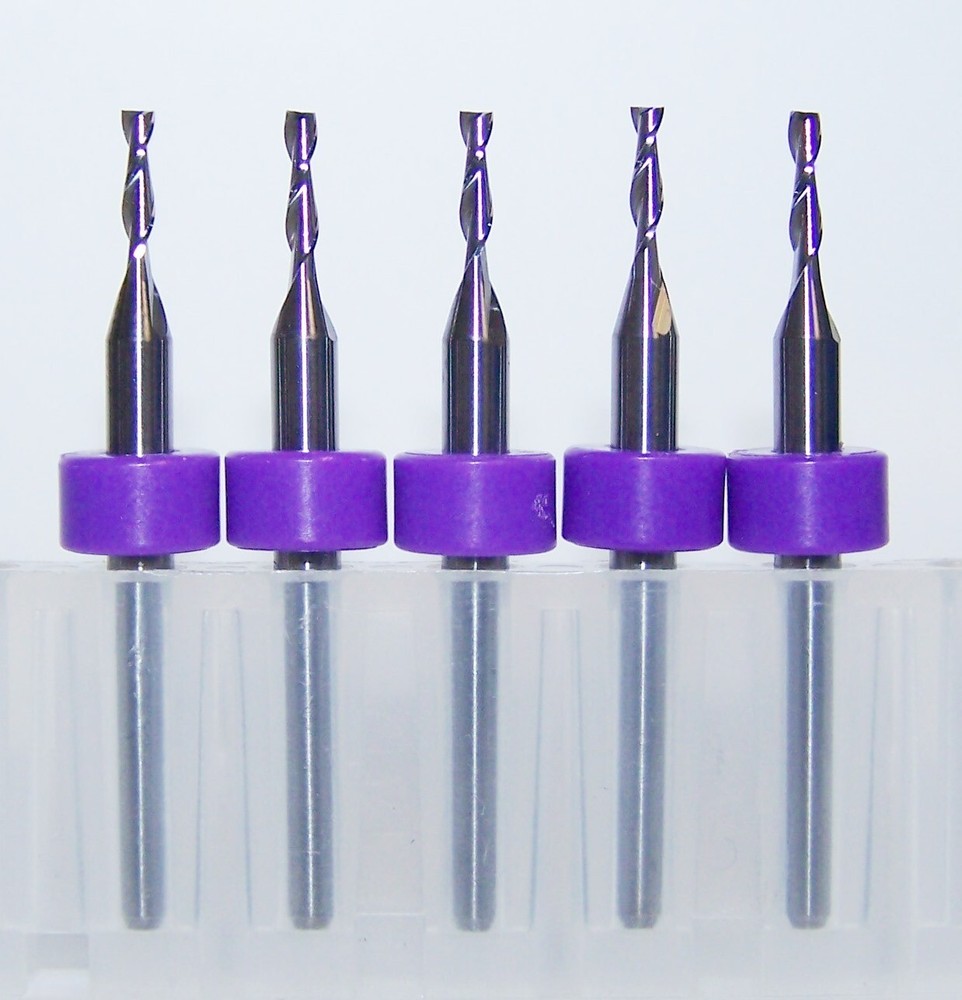 (5)1.60mm (.0630″) CARBIDE END MILL 2 FLUTE .295″ FLUTE KEMMER KTTSUAI063029503R
