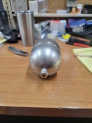 Naugatuck Gr4″diax6-1/4″L, 304SS Float Ball, Oblong. Free Ship L48