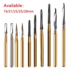 Dental Carbide Burs 19mm FG Straight Fissure Bur for High Speed