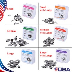 Dental Sectional Matrix System Contoured Metal Matrices Refill Matrix Bands 50x