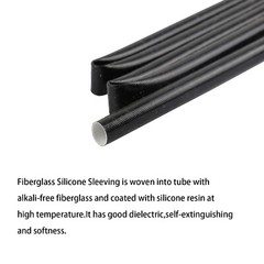 Fiberglass Sleeve Electric Wire Insulation Heat Resistant Wire Silicone Wrap Lot