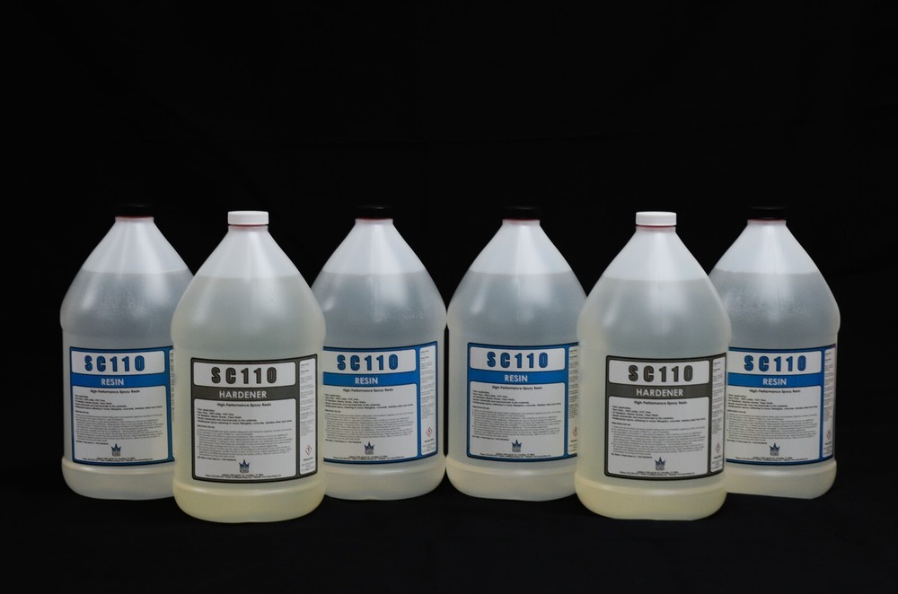 TABLE TOP EPOXY 6 GALLON KIT * CLEAR * UV RESISTANT * NON-TOXIC * BAR TOP * WOOD