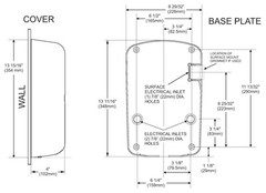 Excel ThinAir TA-ABS White High Speed Hand Dryer Surface Mounted ADA Compliant