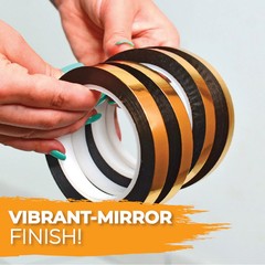 Metalized Mylar Film Tape 1/4 inch x 72 yards – Vibrant Mirror Finish