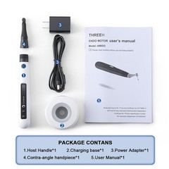 AZDENT Dental Brushless Endo Motor Cordless Reciprocating 6.3:1 Contra Angle