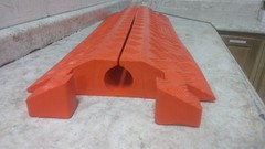 Linebacker CP1X225-GP-O 38-1/2 In L 2-1/4 In Max Cable Diameter Cable Protector
