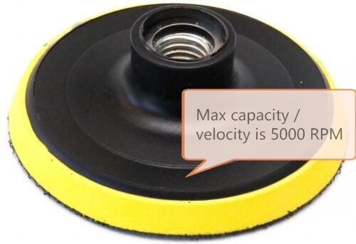 7″ Backing Plate Hook and Loop for Rotary Polisher Buffer – Professional Quality