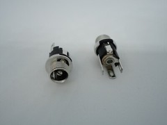 2Pcs Pack Lot 9mm Round DC Jack Power Supply Power Socket Female 5.5×2.5mm 3 Pin