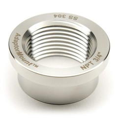 3/4” NPT Female Weld Bung – 304 Stainless Steel Stepped Threaded Fitting (OD 1.2