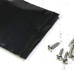 100 Flat Black Poly QuickQlick™ Bags Repacking Pouches w/ a Variety of Sizes