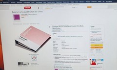 New Unopened Box Pantone GB1507A Metallics Coated-Chip Book,
