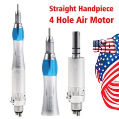 Yabang Dental Slow Low Speed Handpiece Straight Nosecone Air Motor 4Holes