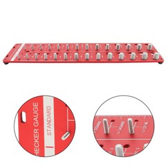 Inch and Metric 28 Thread Identifier Gauge Screw Nut and Bolt Thread Checker