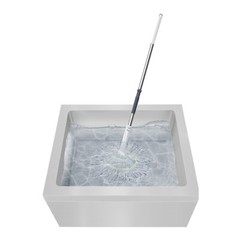 Stainless Steel Floor Mop Sink 22 × 19 × 12 In – 8 In Deep Rectangular Basin