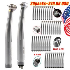Dental Fiber Optic LED E-generator high speed handpiece 2Holes/4Holes