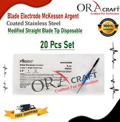 McKesson Argent Blade Electrode Coated Stainless Steel Modified Straight Blade