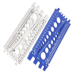 Nut Bolt Thread Gauge Checker M3 to M22 Metric and #4 to 3/4 Imperial Sizes Bolt