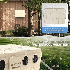 Weatherproof Connection Box for Outdoor Use – Secure Extension Cord Protection