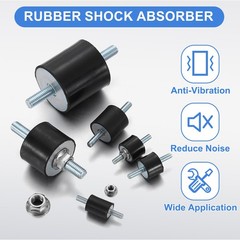 4Pcs M6 x 18mm Rubber Mounts 8 x 20mm Rubber Vibration Isolator with Nuts