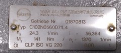 Stober K21R-71-G-4 Gearmotor, 0.37kW, Reducer Ratio 56.36:1