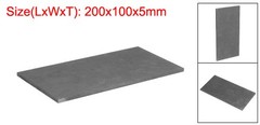 Graphite Block Ingot Rectangle Graphite Electrode Plate Board 200x100x5mm
