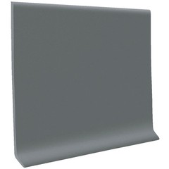 Roppe 4 In. x 4 Ft. Dark Gray Vinyl Dryback Wall Cove Base Pack of 16 Roppe