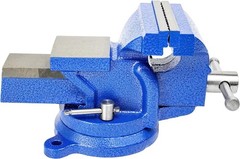 HFS(R) 5″ Heavyduty Bench Vise Anvil Forged 360 Swivel Locking