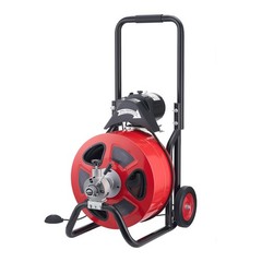Uimoso Electric Drain Auger Machine with 100 FT x 3/4 In Cable and Auto Feed