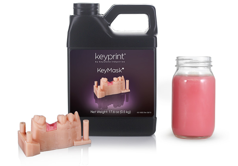 KeyPrint® KeyMask 0.5 Kg – Laboratory Flexible Yet Firm Gingival Mask Resin