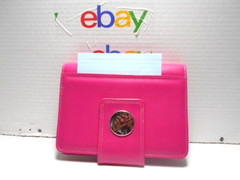 Unbranded Pink 6-Ring Magnetic Snap Binder/Organizer w/ Outside Slip Pocket