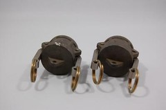 Lot of 2 Ever-Tite 1-1/4″ Cam Lock DC 316 Steel Dust end Cap Camlock