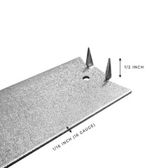 100-Pack Heavy-Duty 1.5-inch x 3-inch Steel Nail Plates for Wood Studs