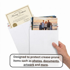 Rigid Photo Document Mailers Shipping Envelopes White 100 Pieces 11″ x 13.5″