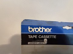 Brother P Touch Laminated Label Tape Cassette Two Pack Tc – 20 Black On White